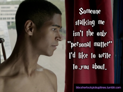 â€œSomeone stalking me isnâ€™t the only â€˜personal matterâ€™ Iâ€™d like to write to you about.â€