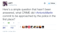 moonestmoi:  justice4mikebrown:  Was Antonio Martin holding a gun or a cell phone?  cellular device 