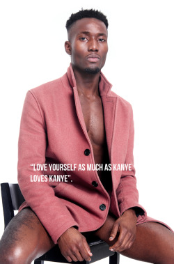 lady-feral:  egowhatego:Don’t Police My Masculinity - Alexander Ikhide by Seye IsikaluIn a world where Hyper-masculinity is unfailingly sold to us on a daily basis, ‘Don’t Police My Masculinity’ playfully explores ideas of self-love, self-acceptance