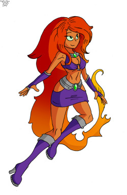 I’m not the biggest Starfire fan, I’m more of a Raven guy. But Starfire is super hot in Injustice 2, so why not draw her, right?