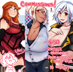 queenchikkibug:  queenchikkibug: Reopening 10 slots of commissions since I’m not getting paid until the 9th :’) if interested, email me at dwnvalentine@gmail.com!  Commission rules are here!  Comms are closed, thank you!