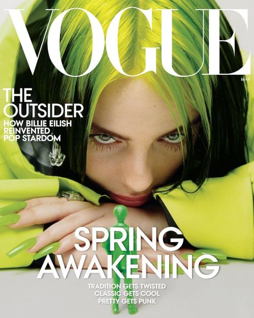 billiesinvisalign:  Billies Vogue Magazine covers.Covers 1, 3, 5, and 6 are from Vogue New York in  March 2020, cover 6 is the exclusive digital cover.Cover 2 is from Vogue Australia in July 2019Cover 4 is from Vogue China in June 2020.