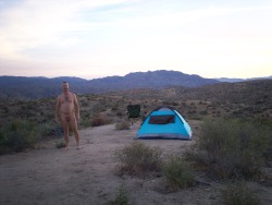 Camping naturally nude at Bowen Ranch, near Deep Creek Hot Springs.