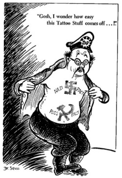 operationbarbarossa:  Propaganda cartoon produced by Dr. Seuss - 30 June 1941  Yee