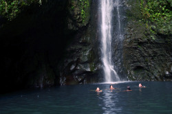 emesre:  Hiked to an illegal waterfall and then enjoyed a dip in the icy water. 