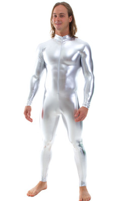 Kyle decided to try his luck at a photo shoot for a local magazine. He was surprised when told he was gonna wear a silver metallic lycra suit. When they were ready for the first shot, he just froze. Completely inert. The whole crew stared at each other,
