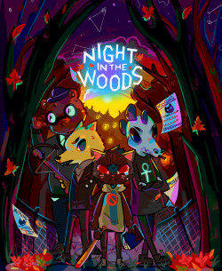 highjinkx: night in the woods made me cry hardcore tears i feel for everybody i want them safe. like geez after college one day i wanna make something that powerful buy this as a print, shirt, crazy stuff the speedpaint 