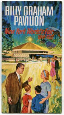 grayflannelsuit:  Brochure for the Billy Graham Pavilion at the 1964 New York World’s Fair. 
