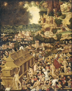 Anonymous, The Great Flood, approximately 1450 - 1499, oil on panel, 122 cm x 98 cm; Rijksmuseum Amsterdam (via commons.wikimedia.org)