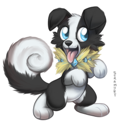 youobviouslyloveoctavia:Commission I got from the talented Keihound over on FA. They were taking Rockruff commissions and I just had to get one. Look at that cute doggy &lt;3HNNNG &lt;3