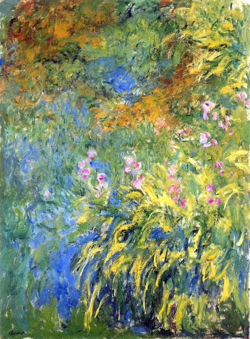 artist-monet:  Irises 3, 1917, Claude Monet