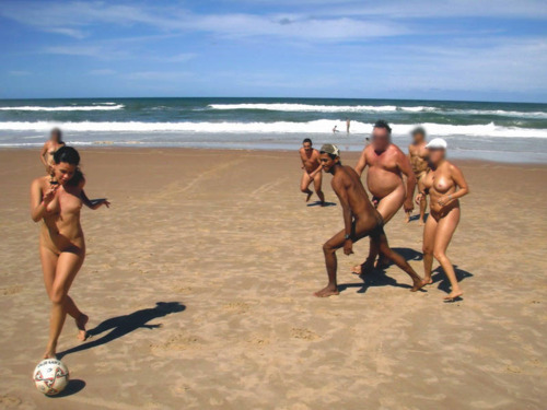 Nude girls beach soccer games