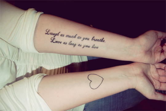 Live laugh love tattoos for women