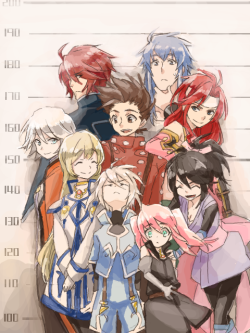 flickfreak:  I’m so in love with this art because they all have face expressions and description of their height 