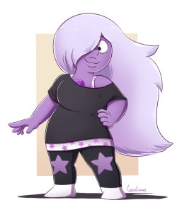 Amethyst commission for @itsjustwhatfeelsright! This one is gonna get printed and signed by Ame’s VA at an upcoming con :D