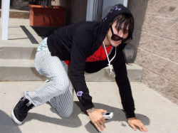 genderoftheday:  Today’s Gender of the day is: 2008 Pete Wentz Falling down 