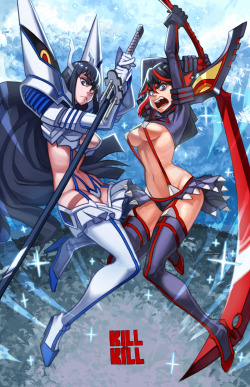 animoose:  Some prints I had for AX 2014. Next year I will endeavor to have more new prints as well as let you all know in advance what I’ll have.  love that Ryuko and Satsuki pic &lt;3 &lt;3 &lt;3