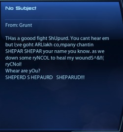 shiraae:  No one will be able to say anything that would make me even remotely dislike Grunt. No one.  