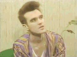 why do you hold flowers when you sing? (Morrissey)
