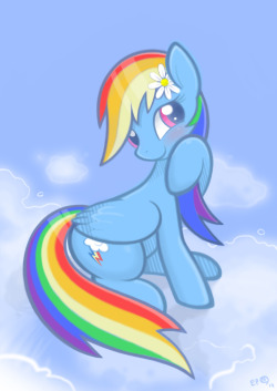 braddo-epon:  more like Rainbow Bash…ful! -sorry- Original artist: http://bluespaceling.deviantart.com/  So adorbs. &lt;3