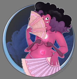 The opening act of the Off Colour Cabaret! Heh, so&hellip; don’t ask me why, but I had this silly idea of the Off-Colours doing a burlesque/Vaudeville-type variety show, and just had to draw it. First up, here’s Rhodonite doing a vintage-style striptease!