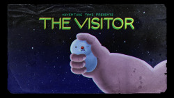 The Visitor - title card designed by Steve Wolfhard painted by Nick Jennings premieres Thursday, February 5th at 7pm