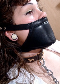 chattelprod:  she took in a deep breath and was lost in the frustrated bliss of sub-space as the smell of new leather filled her nostrils, and the familiar tightness and clicks of locks entranced her as daddy locked on the matching chastity belt he got