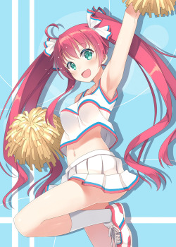 twin-tailed:  Cheerleader-chan by  日向あずり  
