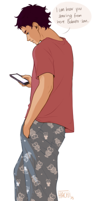 hachidraws:     Smitten Bokuto who Was-Not-Staring-At-The-Butt-He-Swears (he totally was and we all know it)    