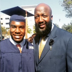 alunaes:  urlifefiles:  Big congrats to #TrayvonMartin ‘s brother Jahvaris Fulton who graduated from college today!! #FIU #KeepGoing  :’) 