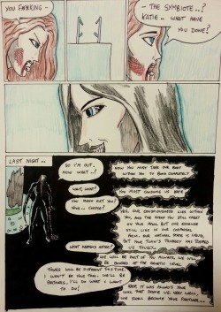  Kate Five vs Symbiote comic Page 81   This has been one of my favourite pages :) Kate is permanently bonded with the symbiote! !