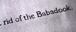 macabreproductions:  The Babadook (2014)Directed by Jennifer Kent