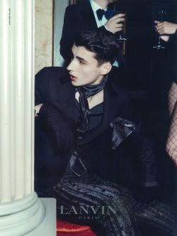 bornthisrebel:  Adrien Sahores for Lanvin menswear AW09-10 advert campaign | ph by Andreas Larsson 