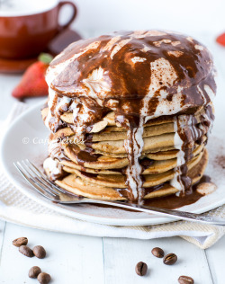 fullcravings:  Cappuccino Pancakes