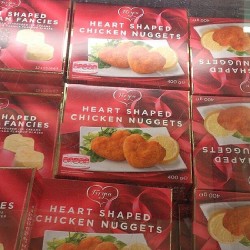 A gift from me to me #chickennuggets #love #vday