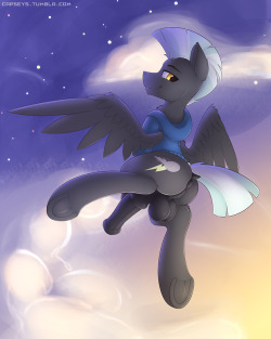Wings are hard. Backgrounds are hard. Thunderlane is hard.Full res on derpi.
