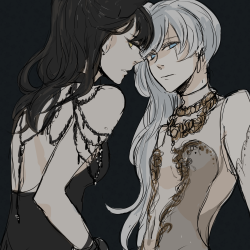 lie-ren:  doodle;; Tried out something new! I’m not very good at the grayscale-&gt;color thing ahaha;;