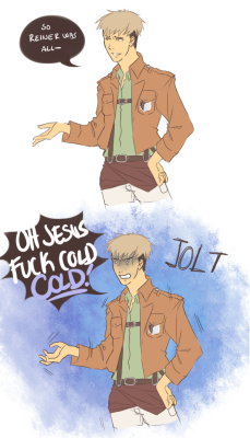 inverted-typo:  Look at that booty, show me the bootyGive me the booty, I want the the booty~! How else would Marco haunt Jean? 