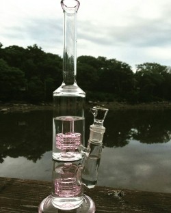 indica-illusions: staying-happily-high:  andthesorcerersstoned:   indica-illusions:  my new bong is so gorgeous💜💜  name suggestions would be great ^.^   Oooooohhh I love her!   I. Love. This 😍😍  shes amazing and the way she hits ahhh😍😍😍👌👌