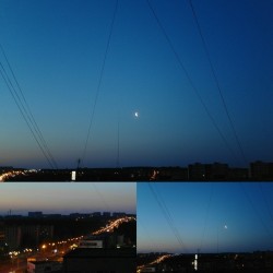 🌃 3 a.m. 🌘 🚥   #Night view of the #street   #travel #Izhevsk #Izh #Russia #nofilter #nightsky #sky #moon deep #blue #colorful #urban #city #sleep #lights #silence #birdsong #ночь #ночноенебо #небо #город #спит #Ижевск