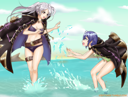 Splashin’ AroundI started this one when the event started. Let me tell you about how much I hate water. I spent 5 days of drawing trying to render the water, not once did I come out with anything I was happy with. This version, I still really hate it,