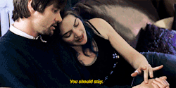 katefuckingwinslet:   Eternal Sunshine of the Spotless Mind (2004)  Come back and make up a good-bye at least. Let’s pretend we had one.