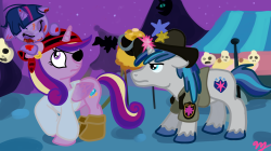 teenprincesscadance:  Happy Nightmare Night everypony! Made just in time for Nightmare before nightmare night witching hour. Is that a thing? I don’t know. I have to be up at 6am tomorrow for a bunch of kids’ high on candy. I can’t think. Also,