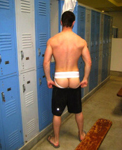 gayspankingpics:  Gay sex chat: http://bit.ly/2caJb2y  One day I&rsquo;ll start showing off my jocks at the gym