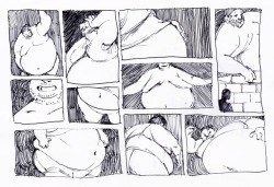smandraws:  a page of fat panels i drew this evening