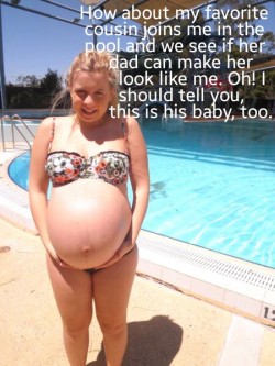 Sexy girl knocked up by her uncle, and all she wants is a sexy pregnant cousin &hellip; how could you say no?!