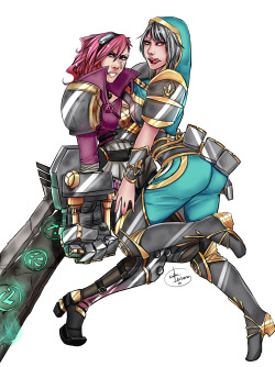 Vi and Riven Redeemed //Commission// VI based on Zeronis&rsquo;s design
