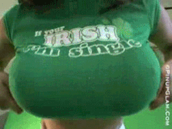 chestmelons:  bigbutnatural:  Big, but natural😊  Luck of the Irish!