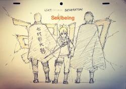 sekibeing:Next year ・next generation 今年も宜しくお願い致します。 #naruto #boruto #sasuke