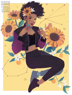 brontide-art:  Here’s Domino with some symbols of luck, she’s my new favourite superhero, i love her